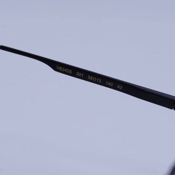 Victoria Beckham VB240S 001 Sunglasses Black Square Frame, Brown Lenses - Picture 7 of 11